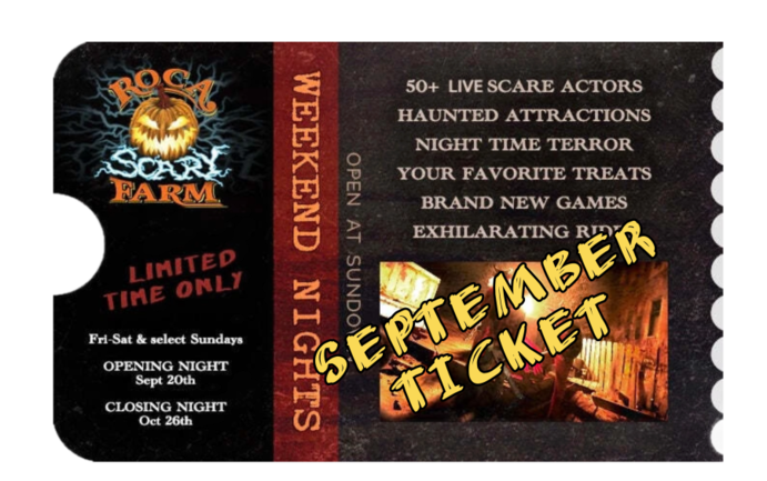 (SEPTEMBER) Roca Scary Farm