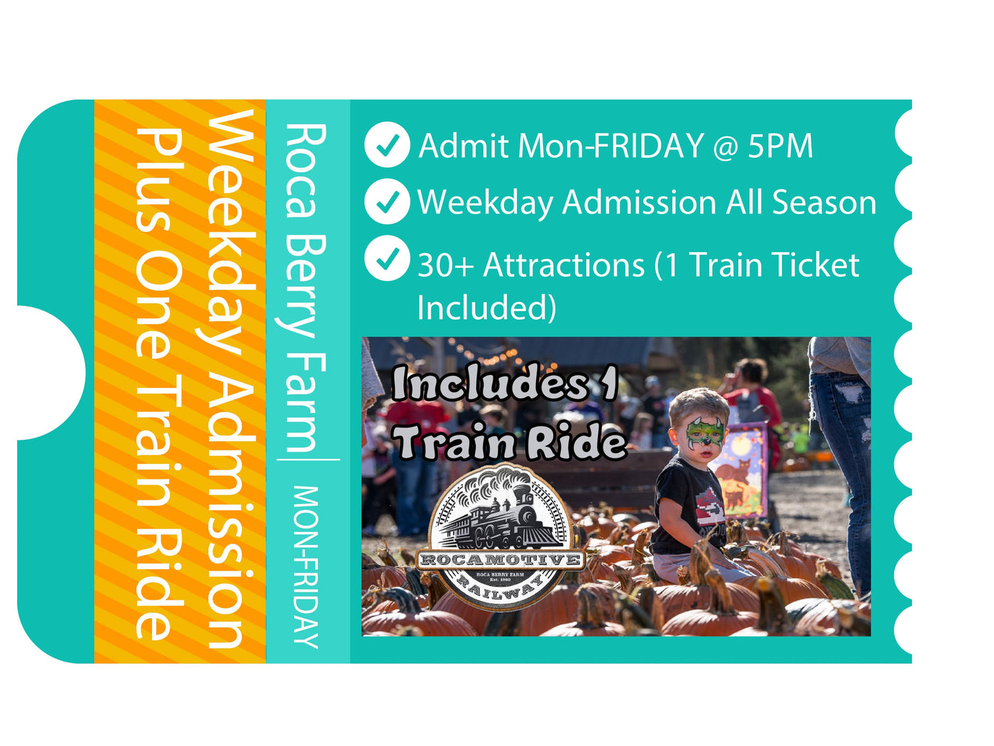 Weekday Admission W/ Train Ride