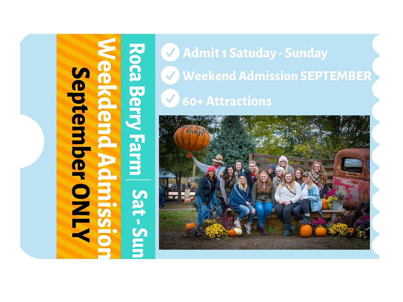 September Weekend Admission (Save & Buy Online)