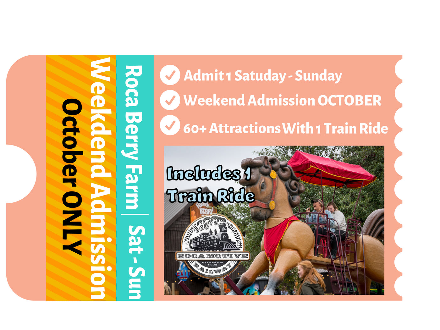 October Weekend Admission W/ Train Ride