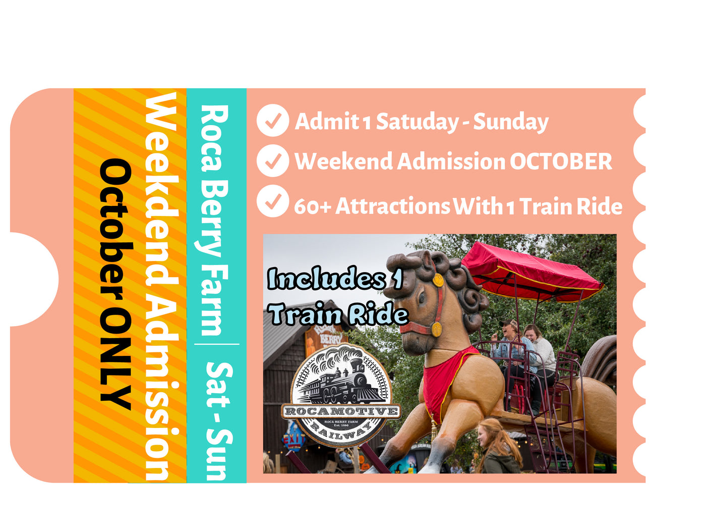 October Weekend General Admission W/1 Train Ride