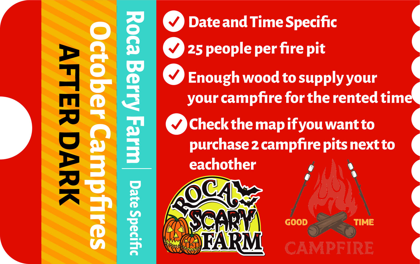 October Nighttime Campfire Reservations - October 18, 19, 20 2024