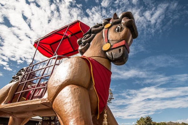 Rosie the giant rocking horse